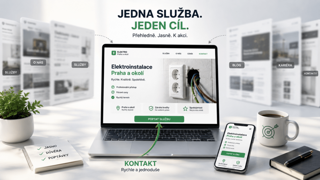 Produktový web na klíč - tvorba webu