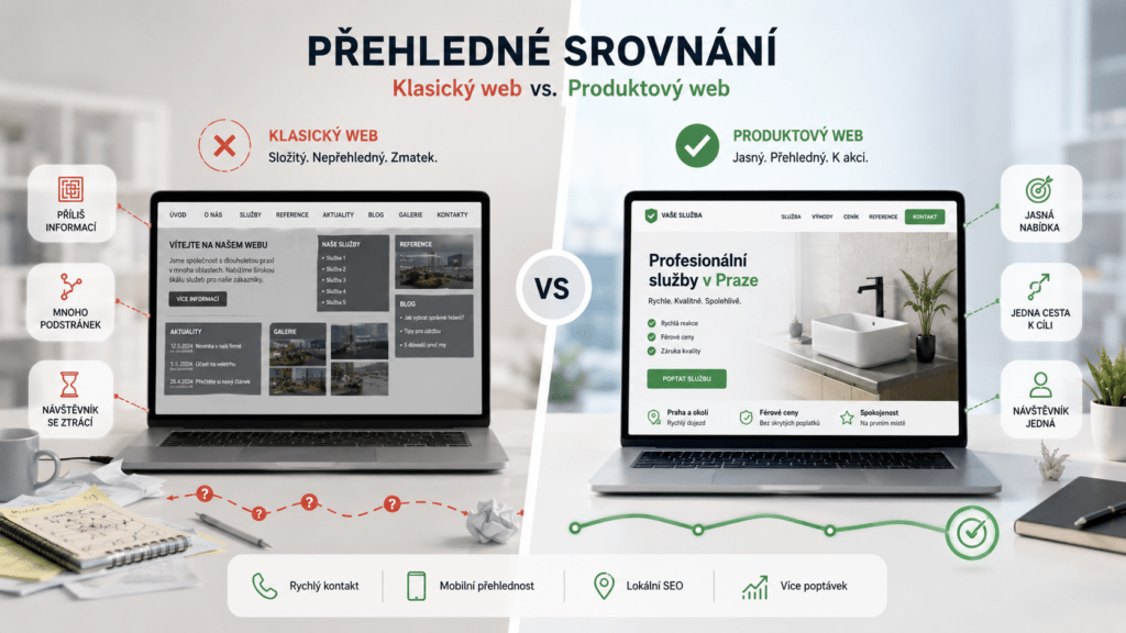 tvorba webu produktový web