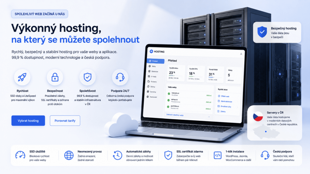 tvorba webu sleva na hosting 70%