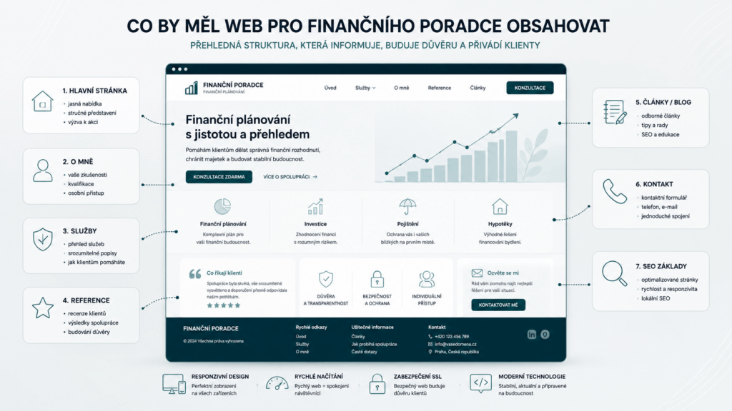 tvorba webu web pro finanční poradce na klíč