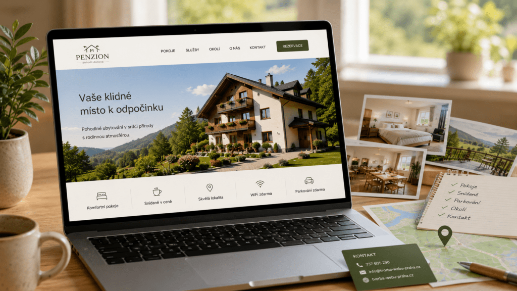 web pro penziony