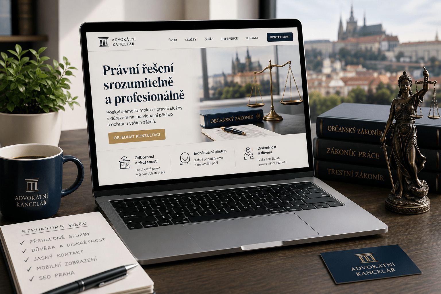 web pro právníky Praha