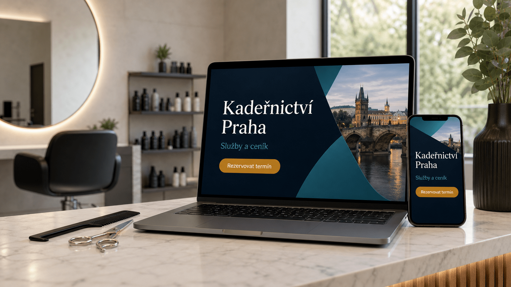 web pro kaderřictví Praha
