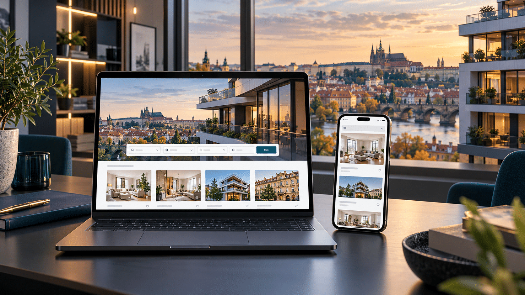 Web pro realitní kanceláře Praha